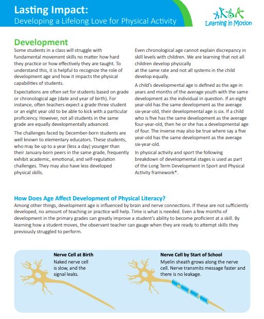 Lasting Impact: Development