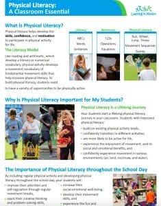 A classroom essential Physical Literacy A Classroom Essential - pdf screenshot
